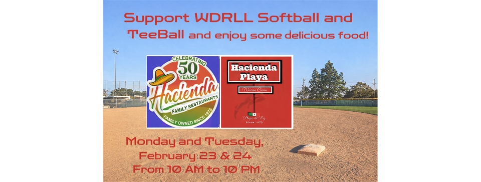 Hacienda Fundraiser 2/23 & 2/24