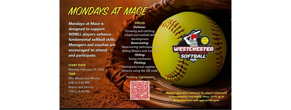 Mondays At Mace Skills Clinics